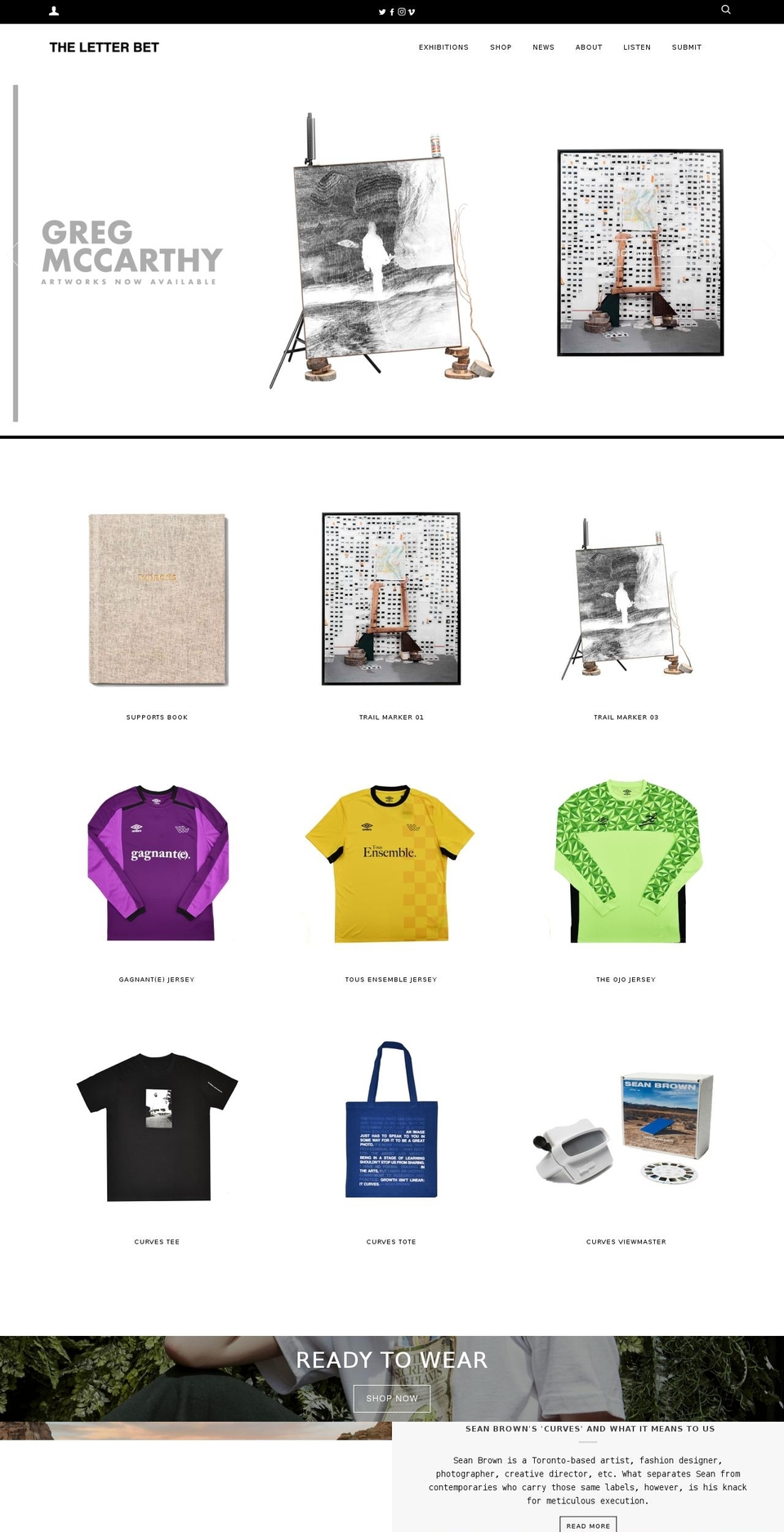 theletterbet.com — Shopify storefront screenshot