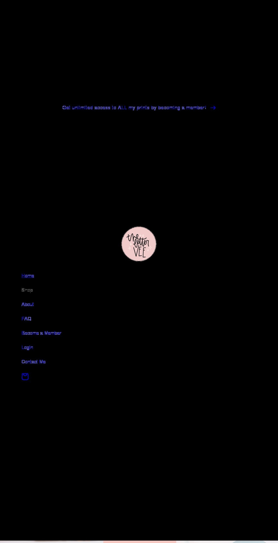 thelettervee.com shopify website screenshot