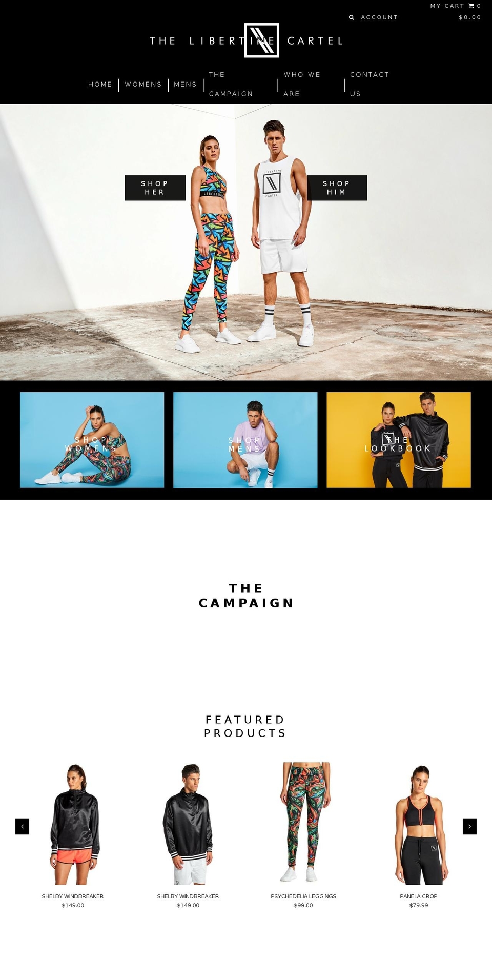 thelibertinecartel.com — Shopify storefront screenshot