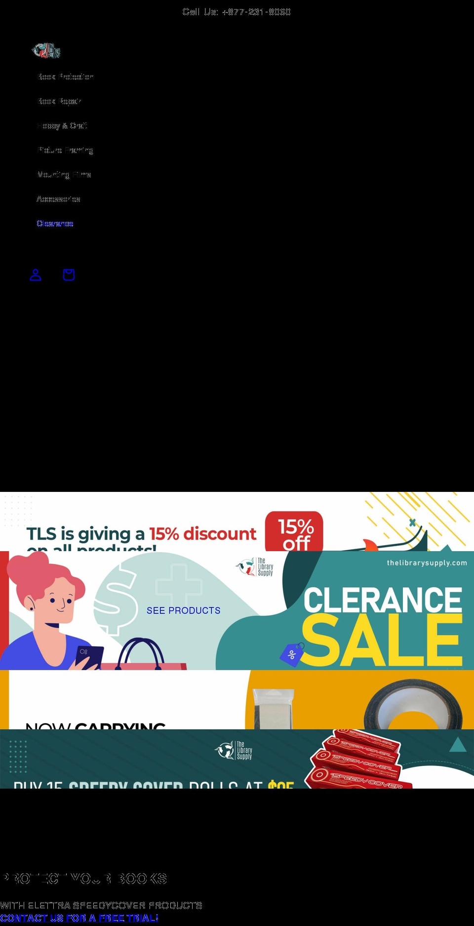 thelibrarysupply.com shopify website screenshot