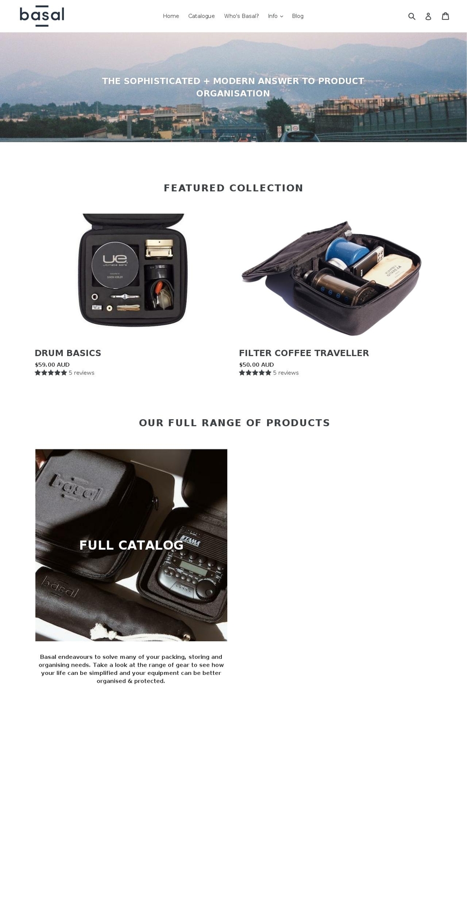 thelifeofbasal.com — Shopify storefront screenshot