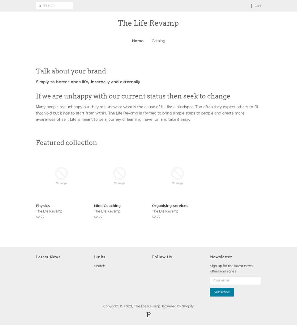 theliferevamp.com shopify website screenshot