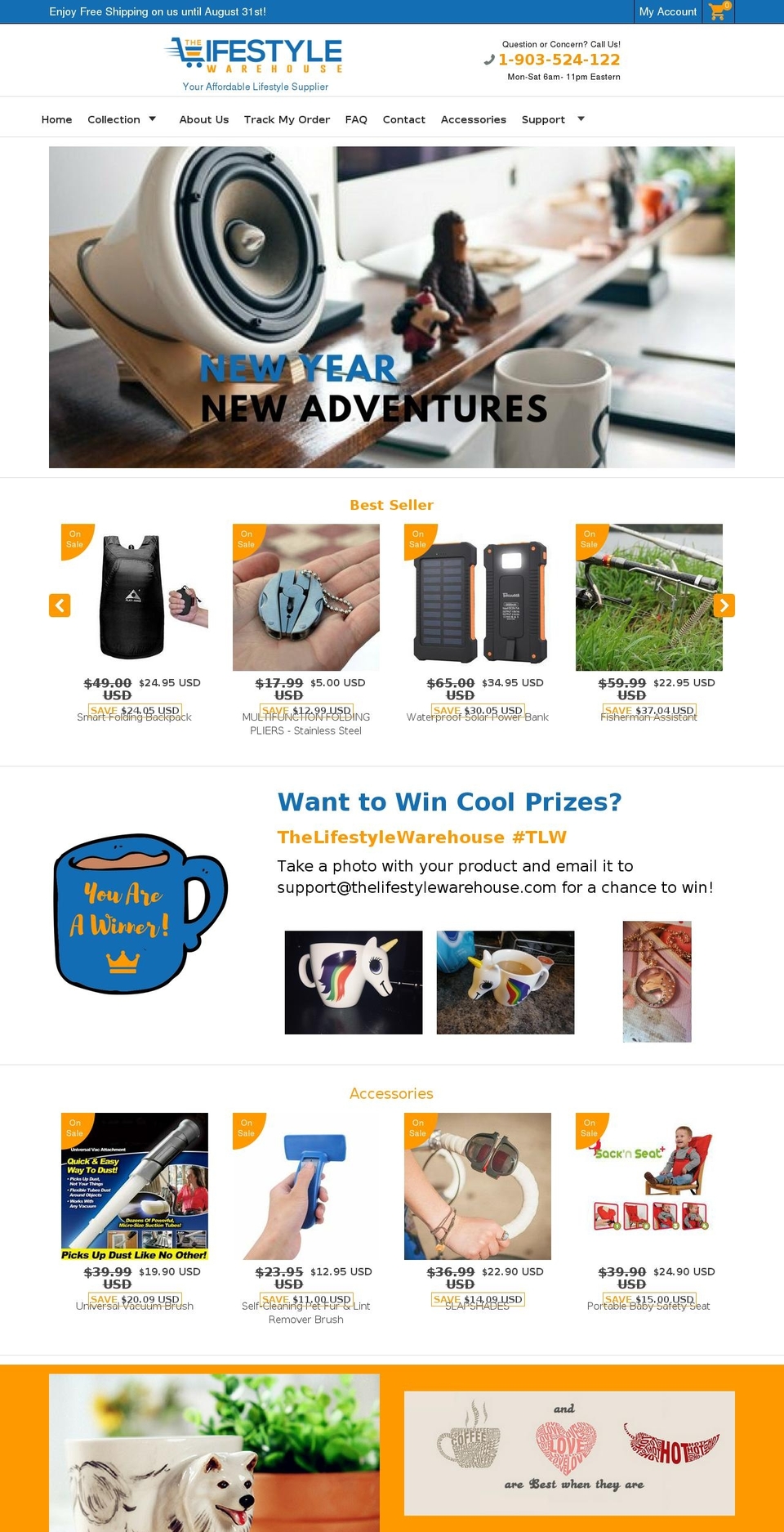 thelifestylewarehouse.com — Shopify storefront screenshot