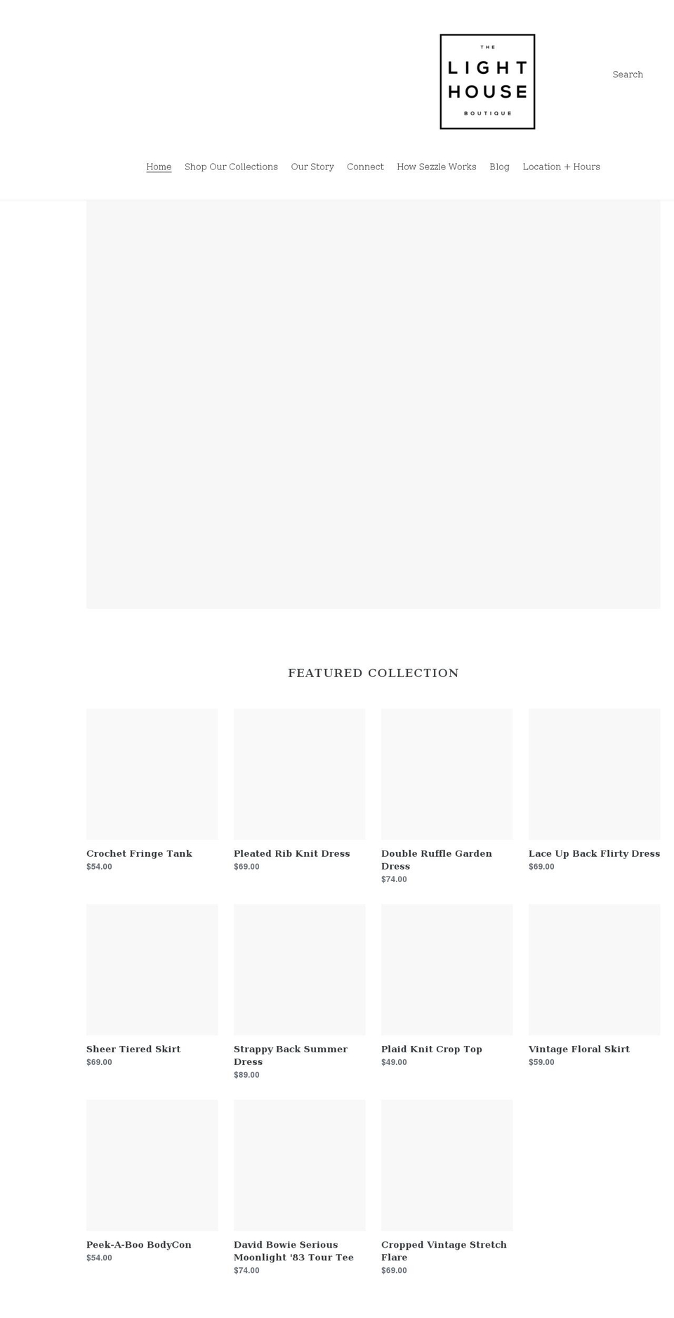 thelighthouseboutiquetexas.com shopify website screenshot