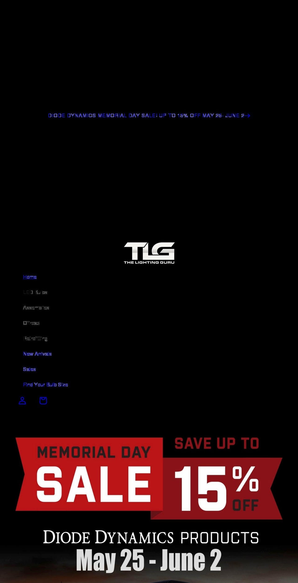 thelightingguru.net shopify website screenshot