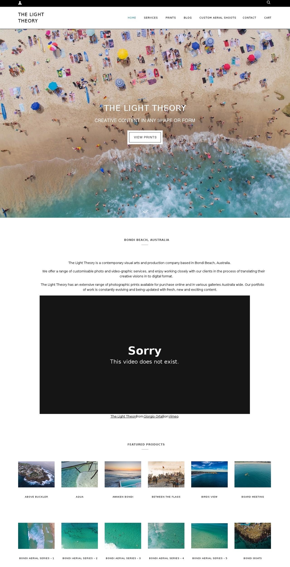 thelighttheory.com shopify website screenshot