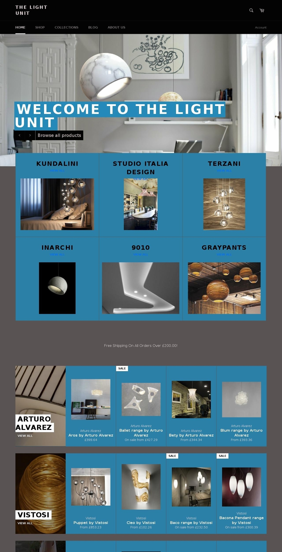 thelightunit.com shopify website screenshot