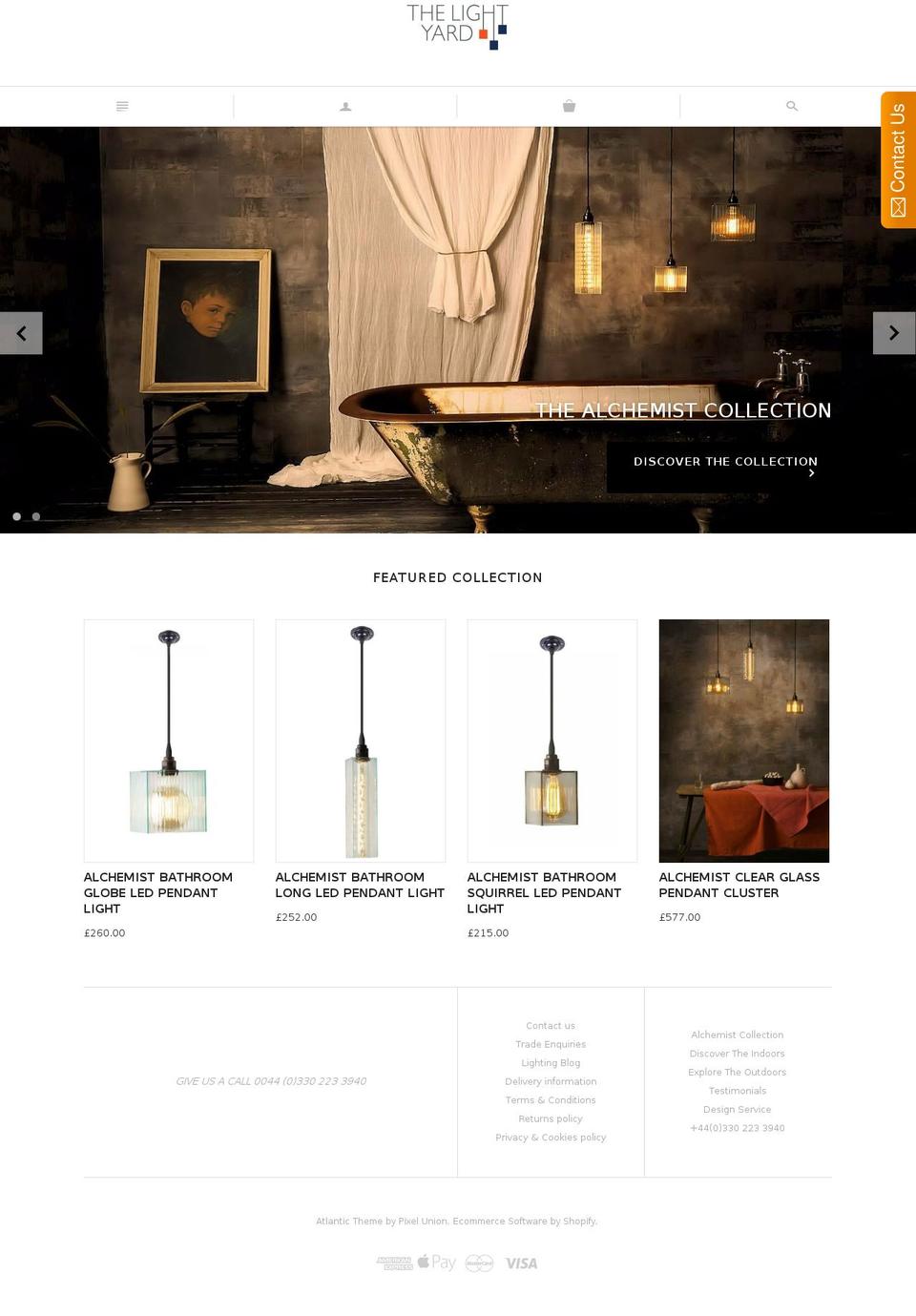 thelightyard.com shopify website screenshot