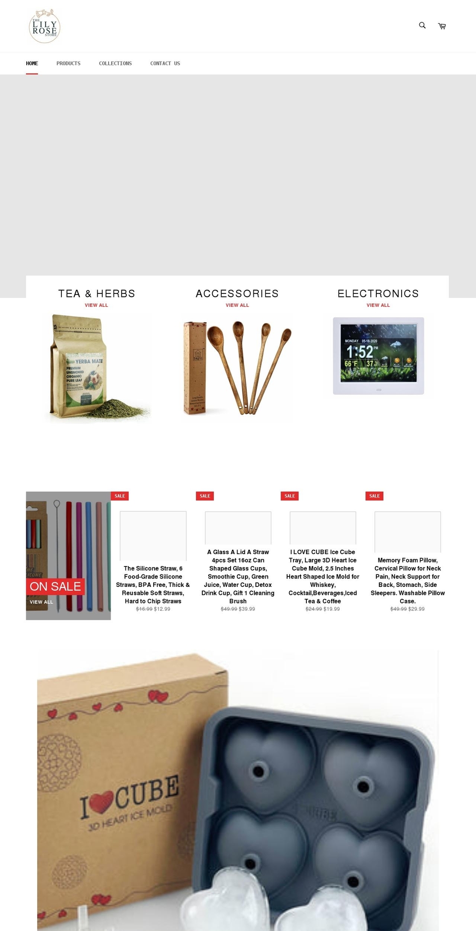 thelilyrosestore.com shopify website screenshot