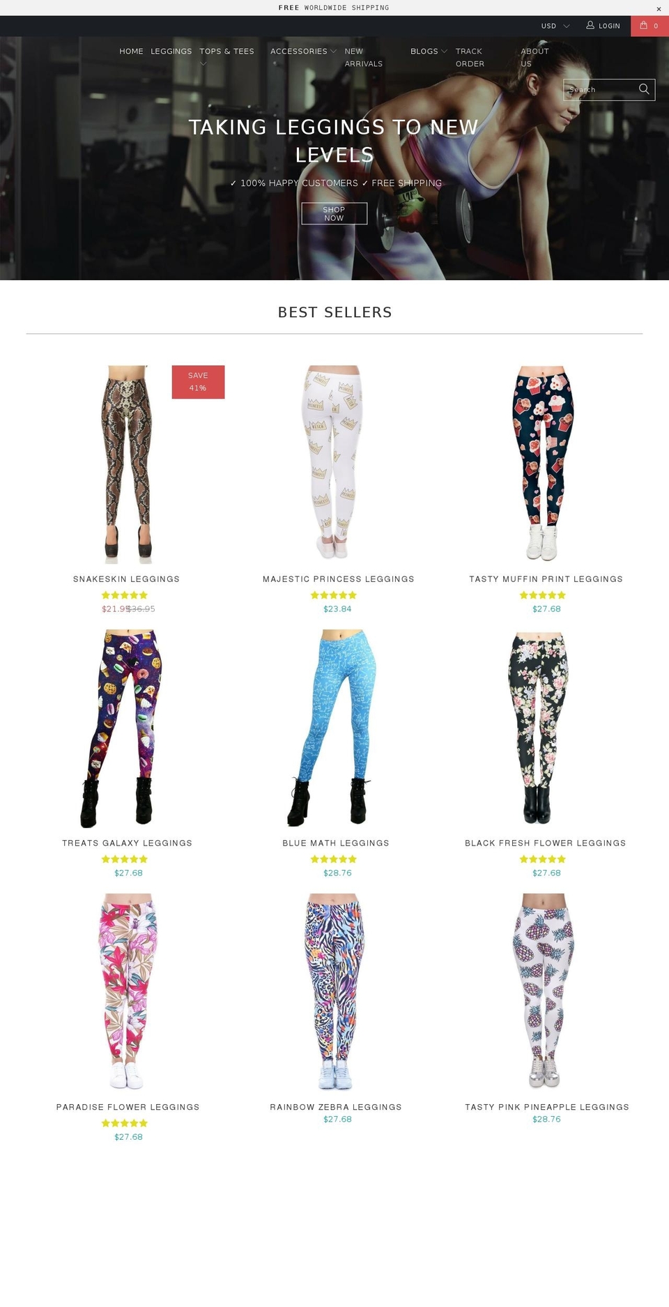 thelimitedleggings.com — Shopify storefront screenshot