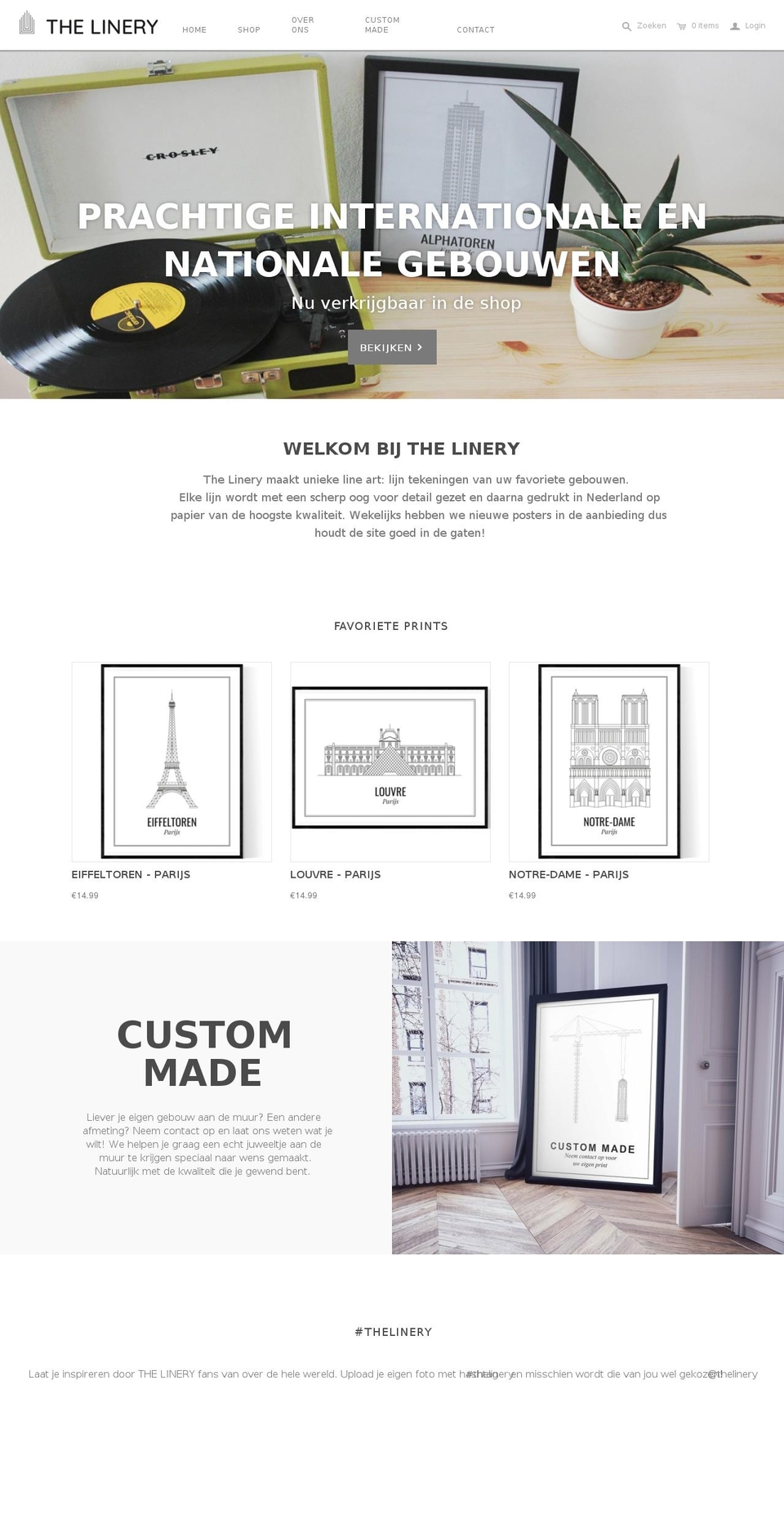 thelinery.com — Shopify storefront screenshot