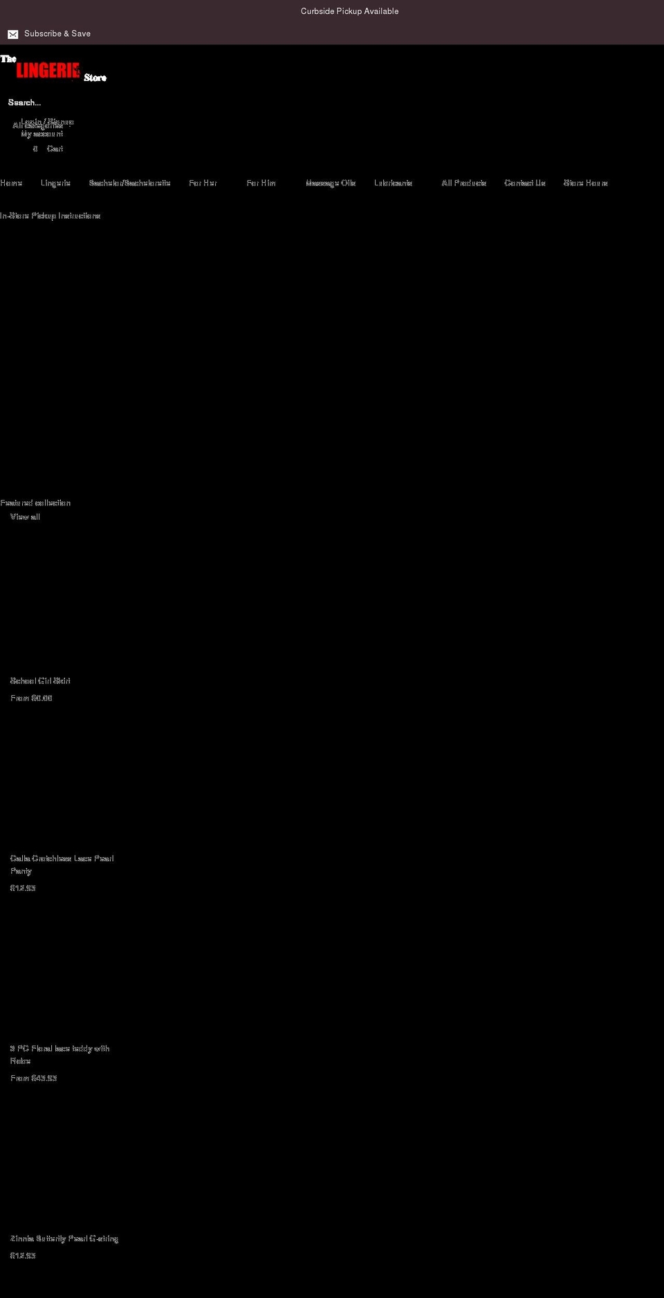 thelingeriestorechicago.com shopify website screenshot