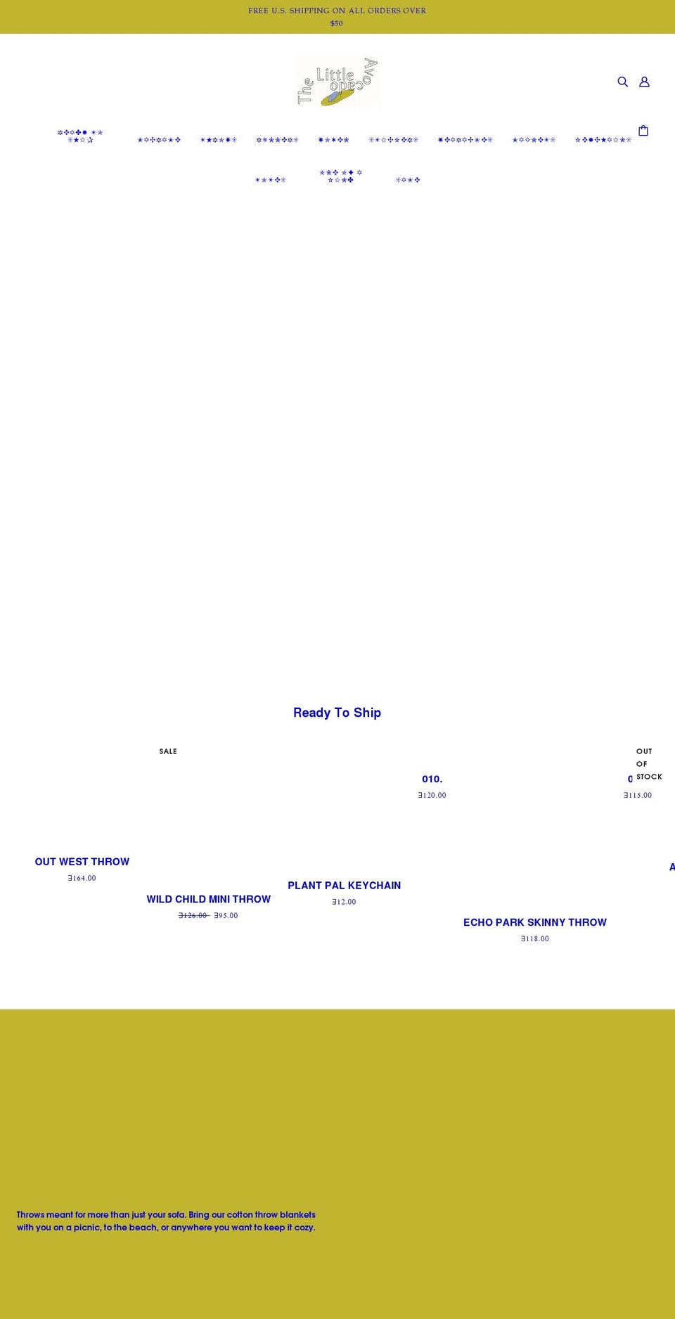 thelittleavocado.com shopify website screenshot