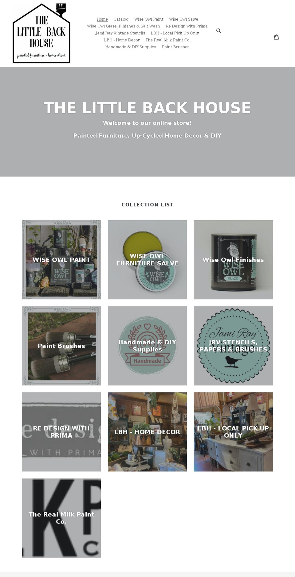 thelittlebackhouse.com shopify website screenshot