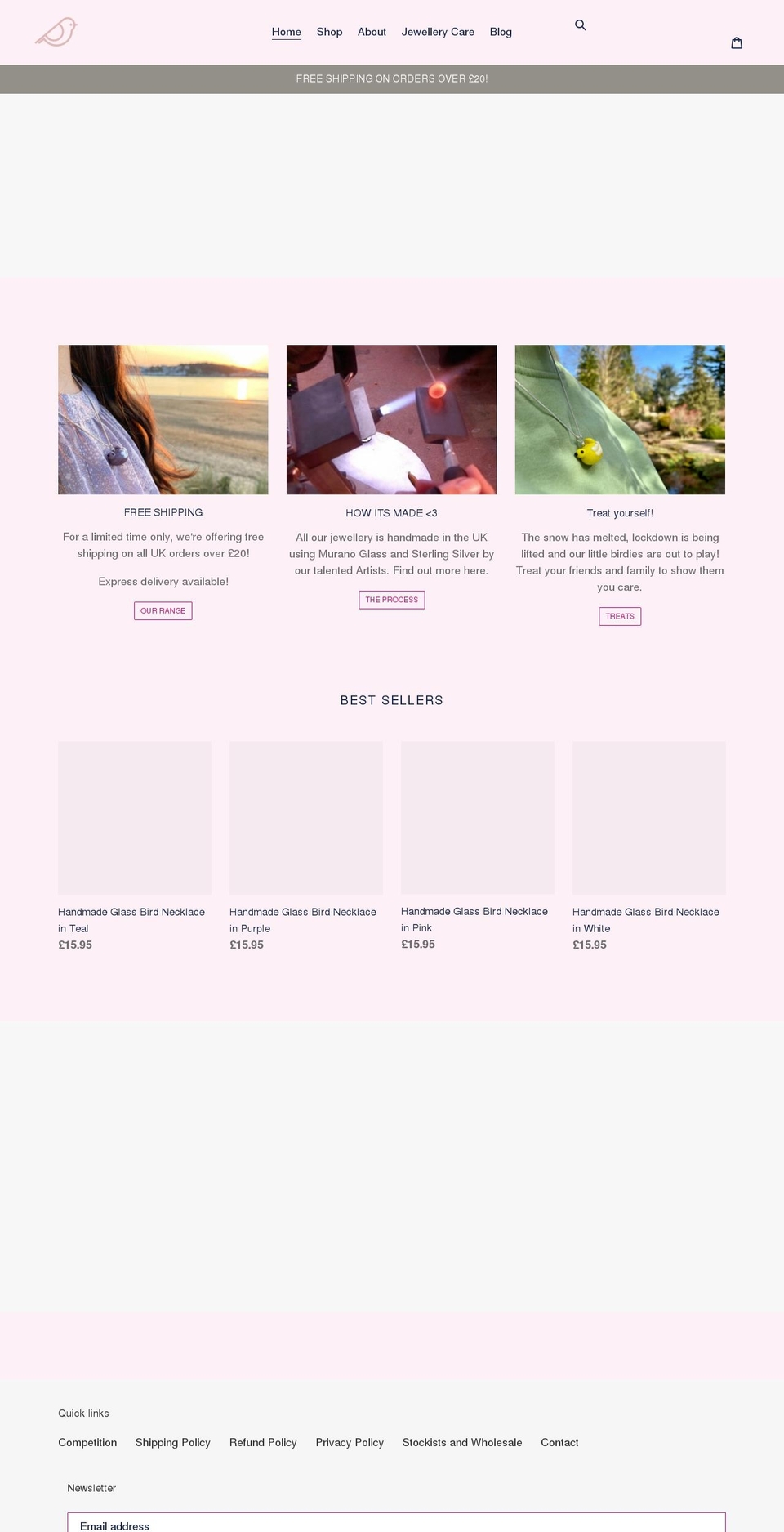 thelittlebirdcompany.com shopify website screenshot