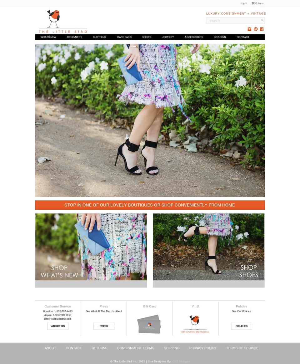 thelittlebirdinc.com shopify website screenshot