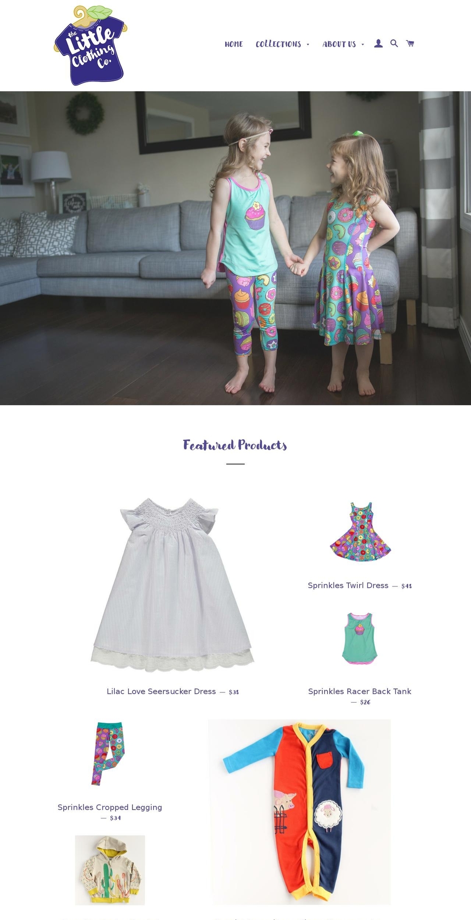 thelittleclothingco.com shopify website screenshot