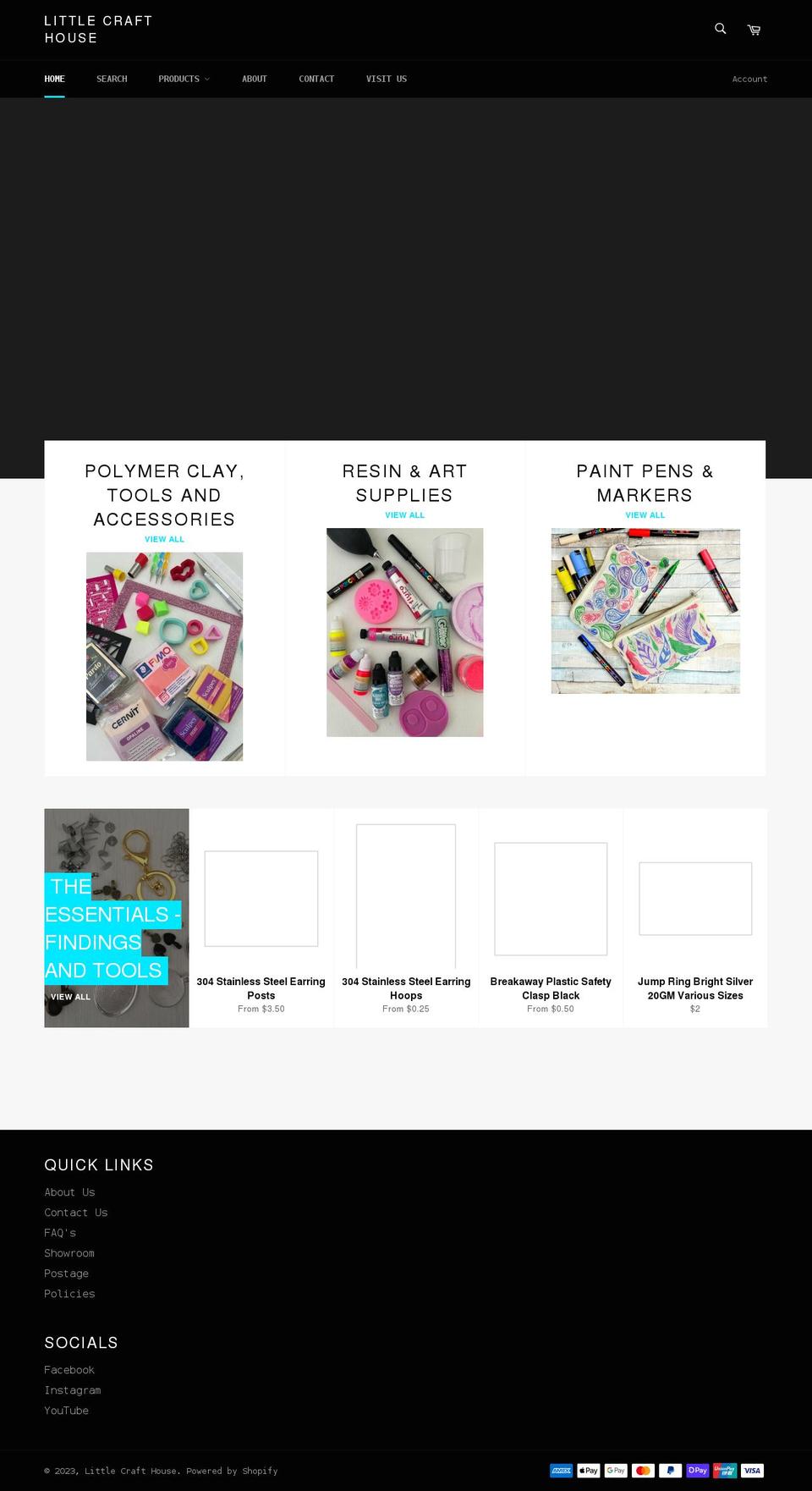 thelittlecrafthouse.com.au shopify website screenshot