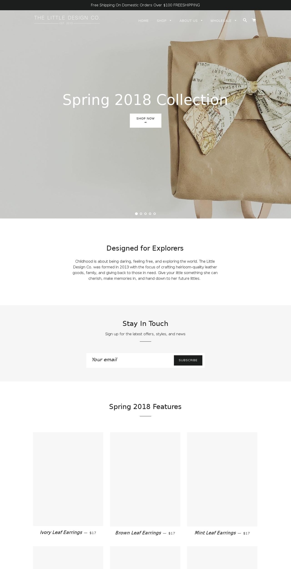 thelittledesignco.com shopify website screenshot