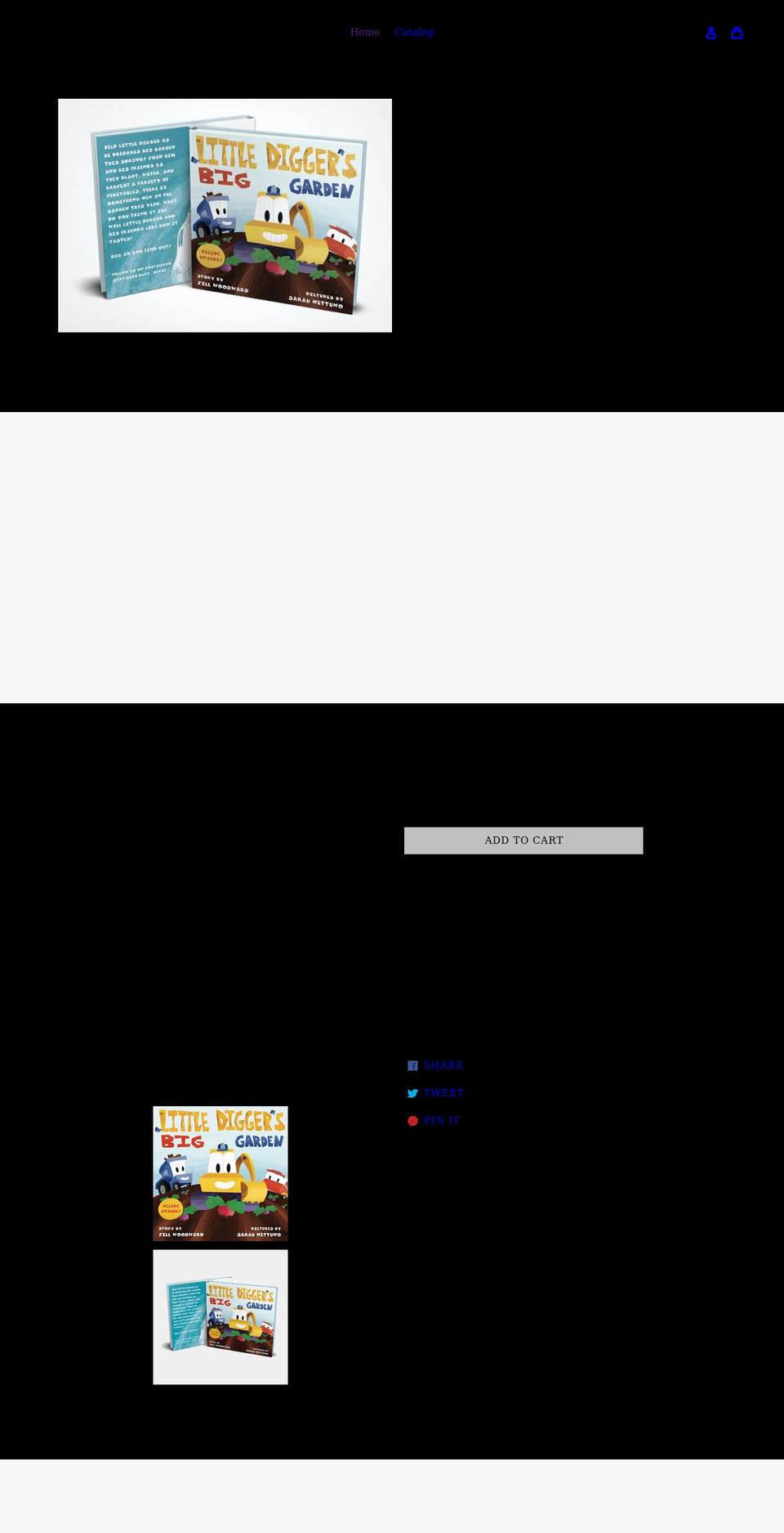 thelittledigger.com shopify website screenshot