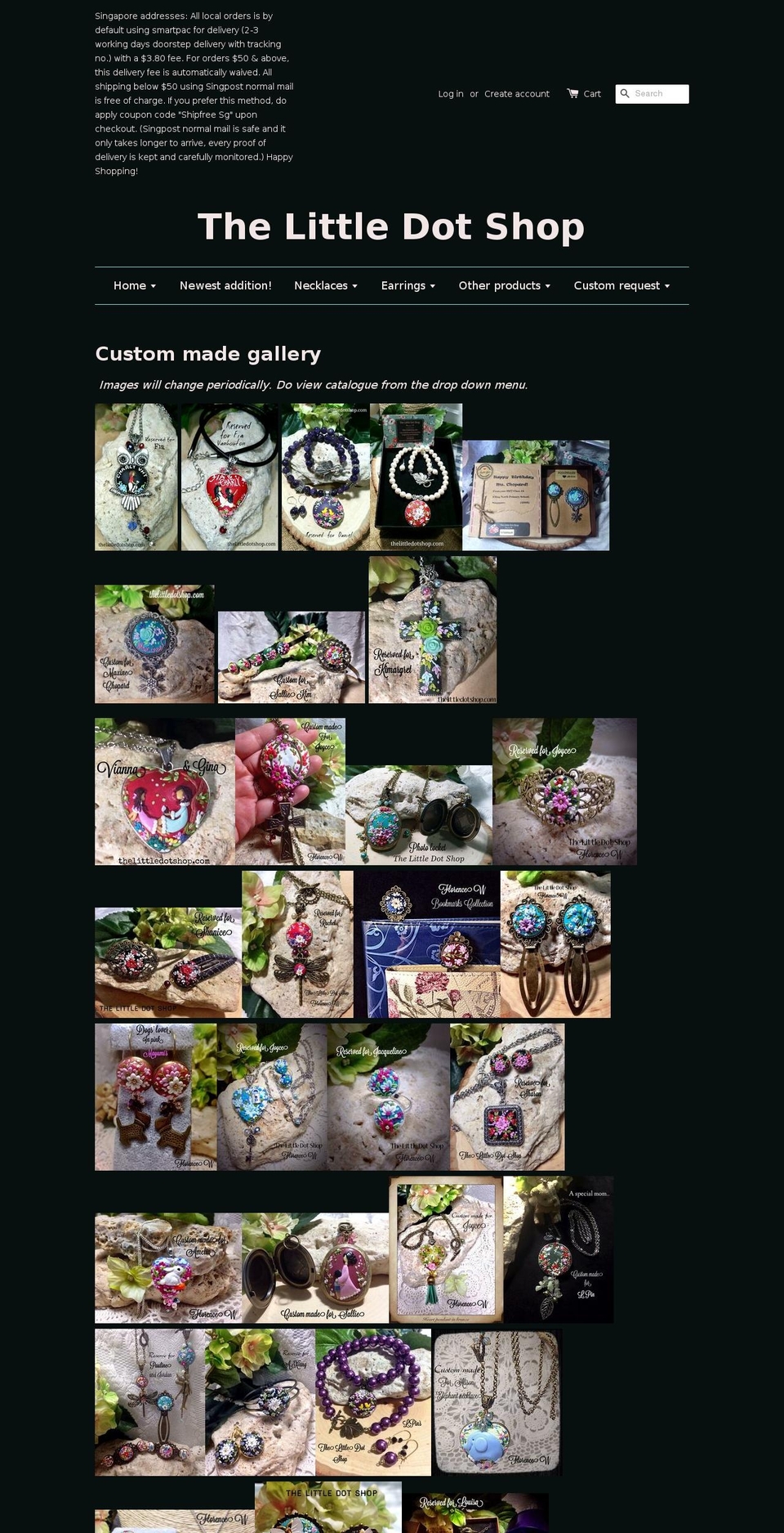 thelittledotshop.com shopify website screenshot