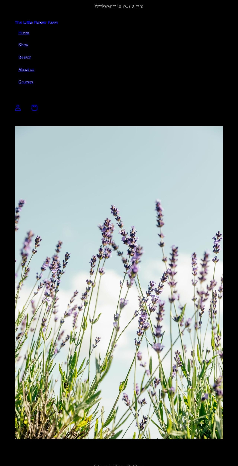 thelittleflowerfarm.co.uk shopify website screenshot