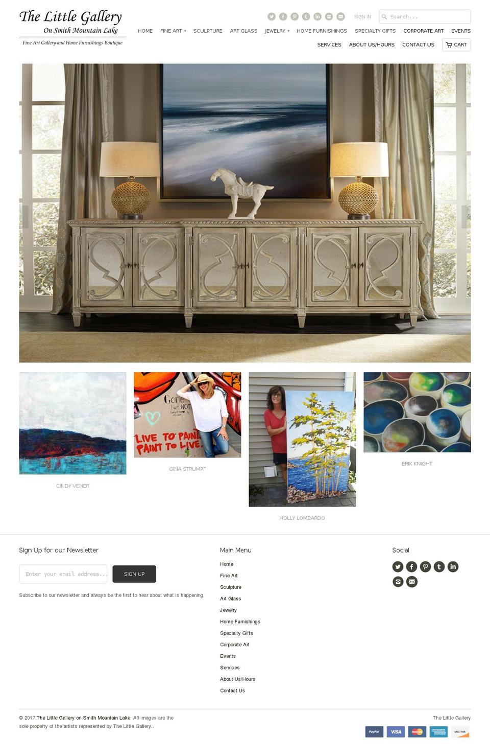 thelittlegallerysml.com shopify website screenshot