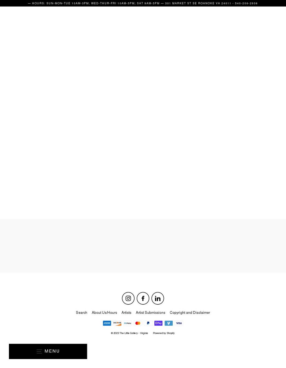 thelittlegalleryva.com shopify website screenshot