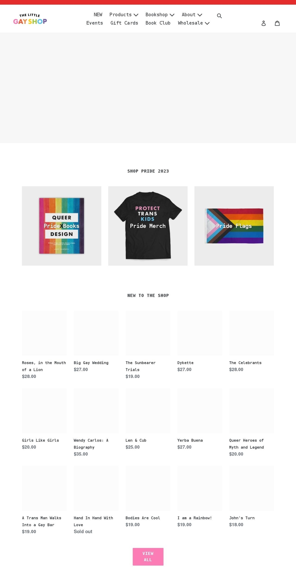 thelittlegayshop.com shopify website screenshot