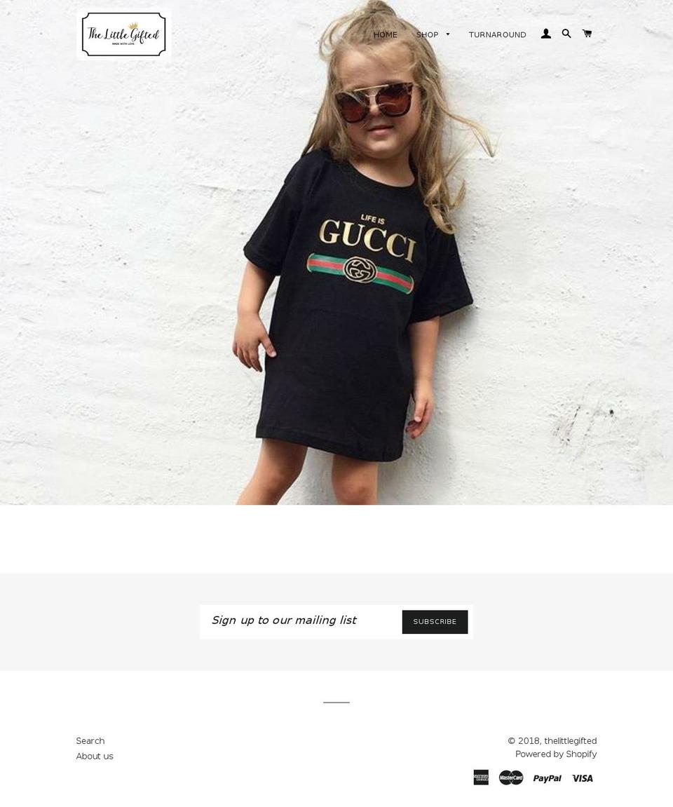 thelittlegifted.com — Shopify storefront screenshot