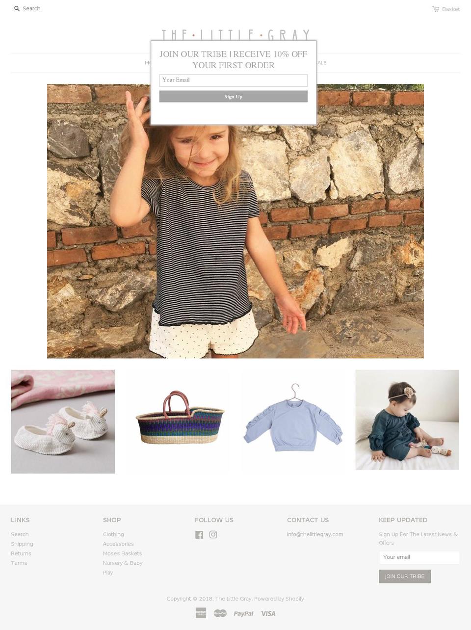 thelittlegray.com shopify website screenshot