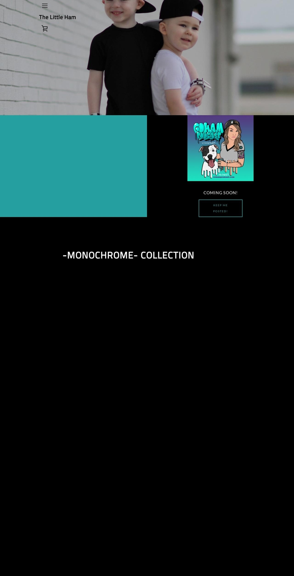 thelittleham13.com — Shopify storefront screenshot