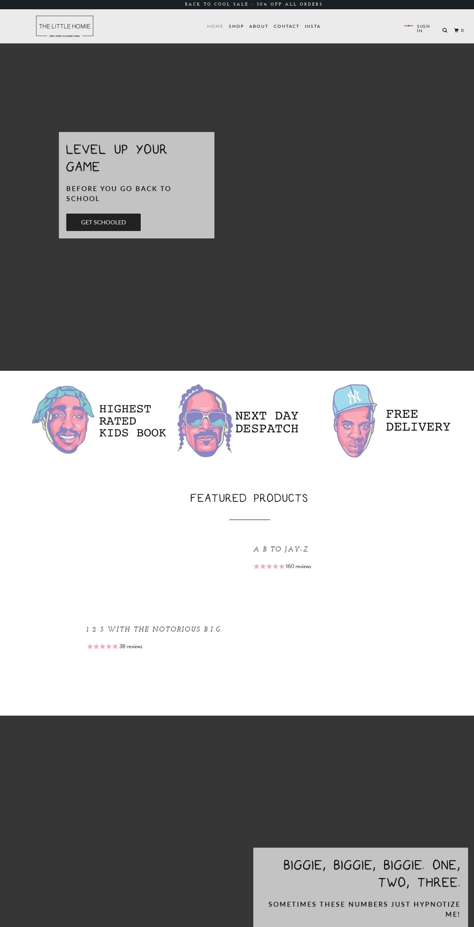 thelittlehomie.co.uk shopify website screenshot