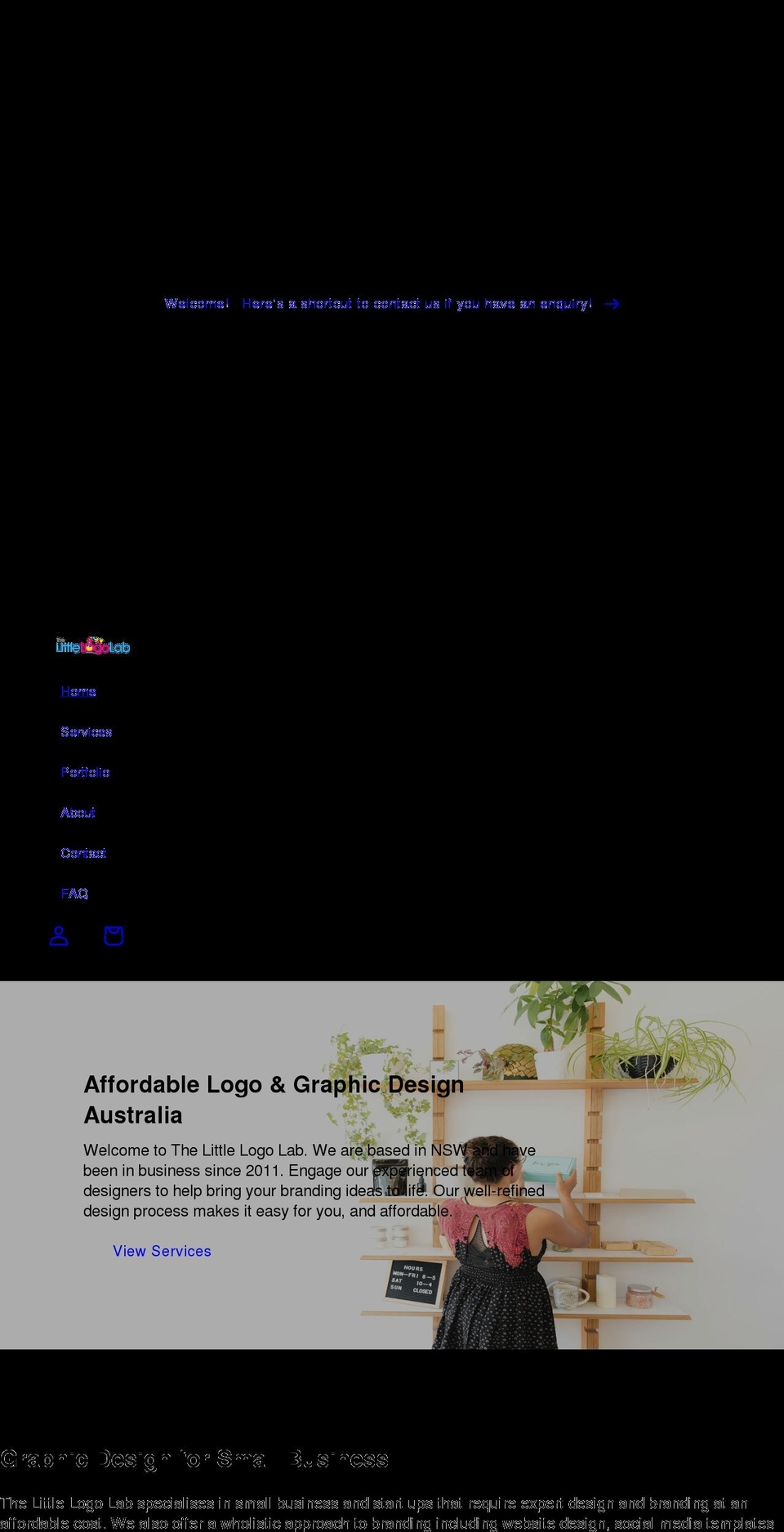 thelittlelogolab.com shopify website screenshot