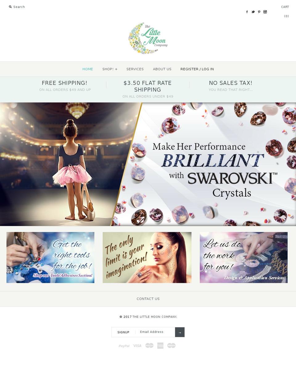 thelittlemooncompany.com shopify website screenshot