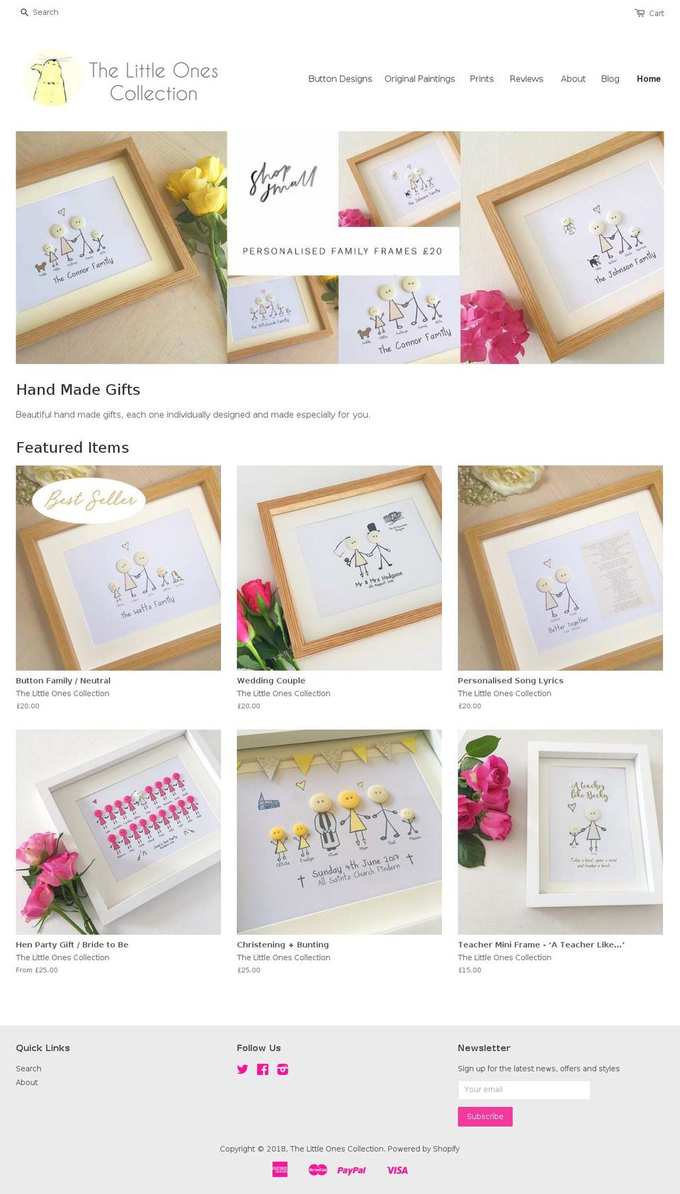 thelittleonescollection.com — Shopify storefront screenshot