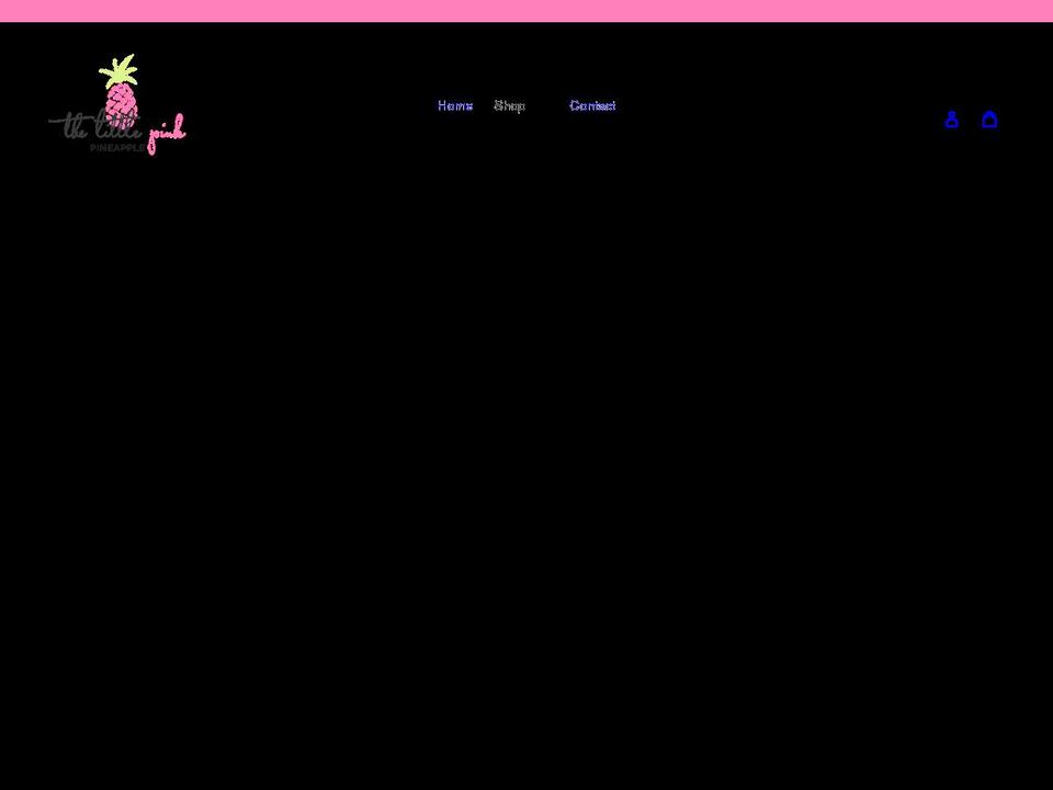 thelittlepinkpineapple.com shopify website screenshot
