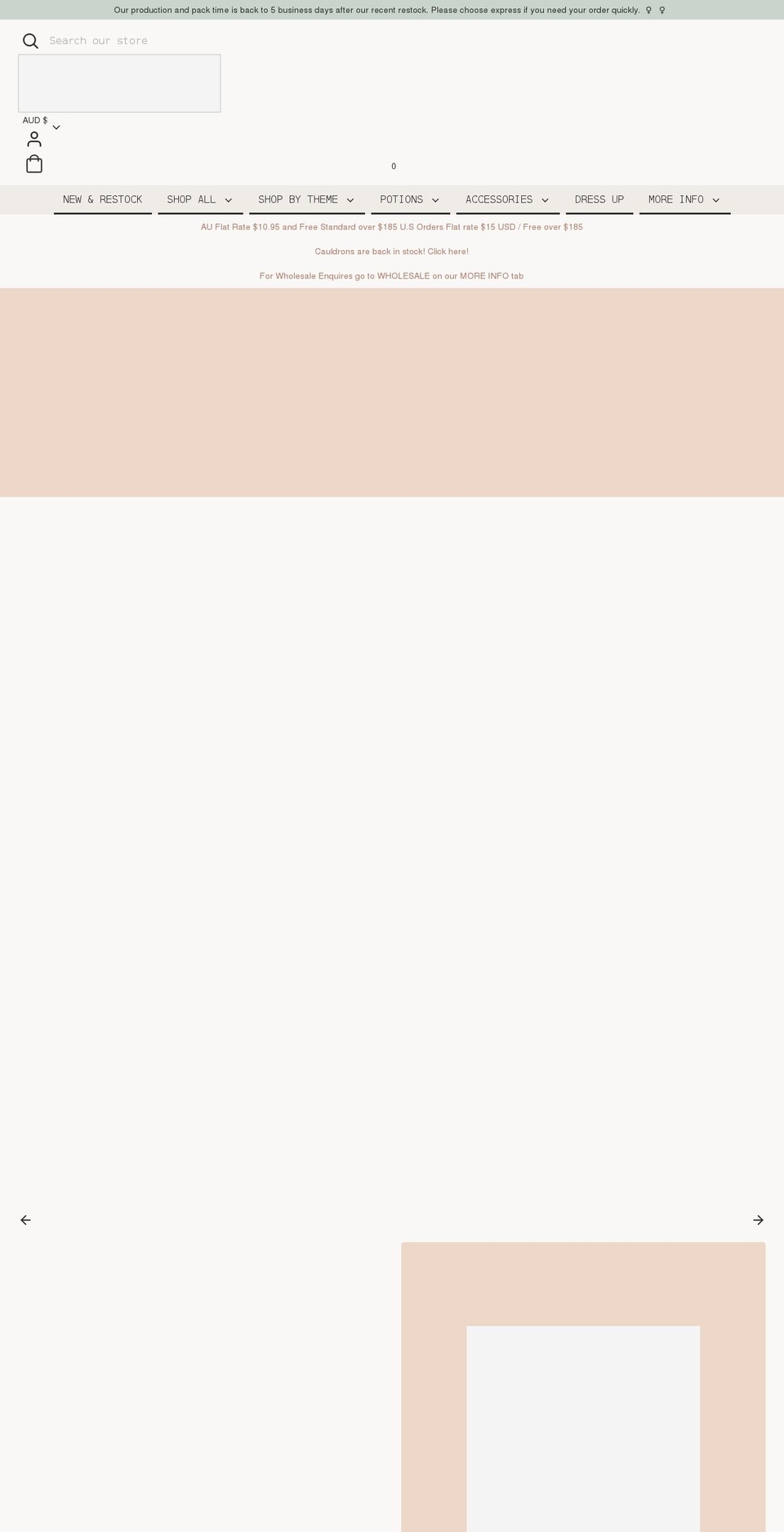 thelittlepotionco.com.au shopify website screenshot