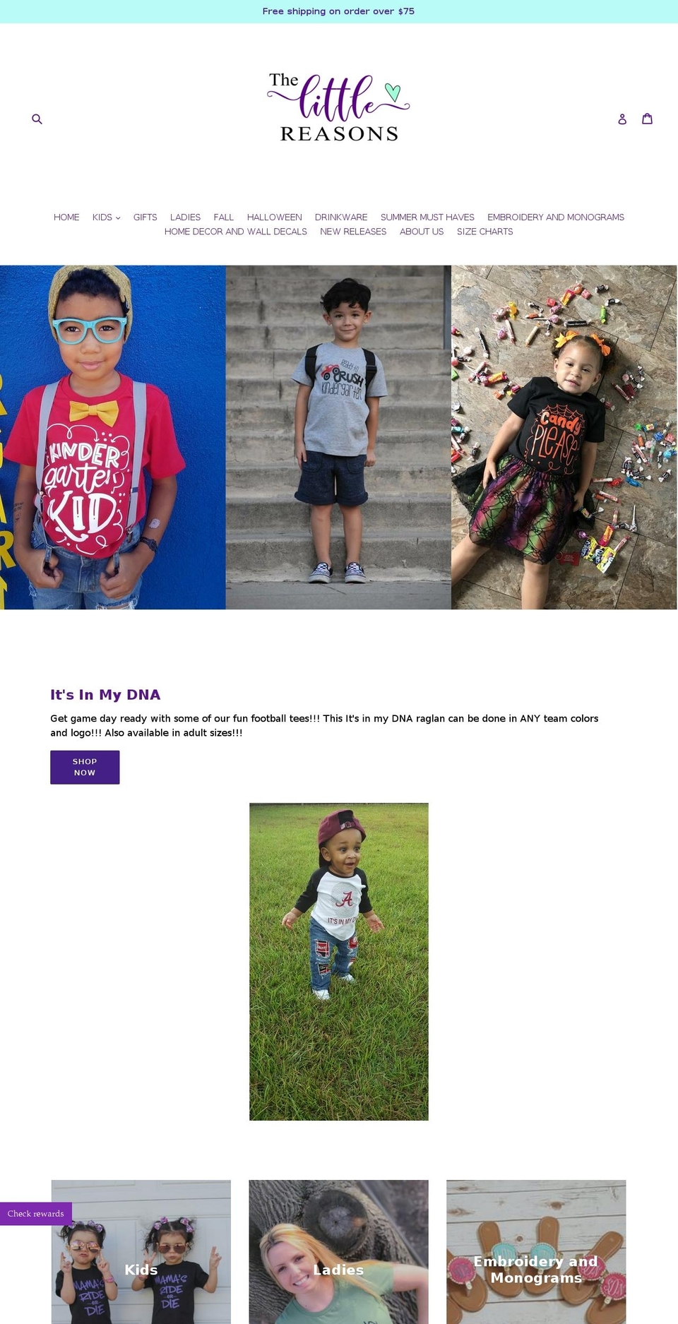 thelittlereasons.com — Shopify storefront screenshot