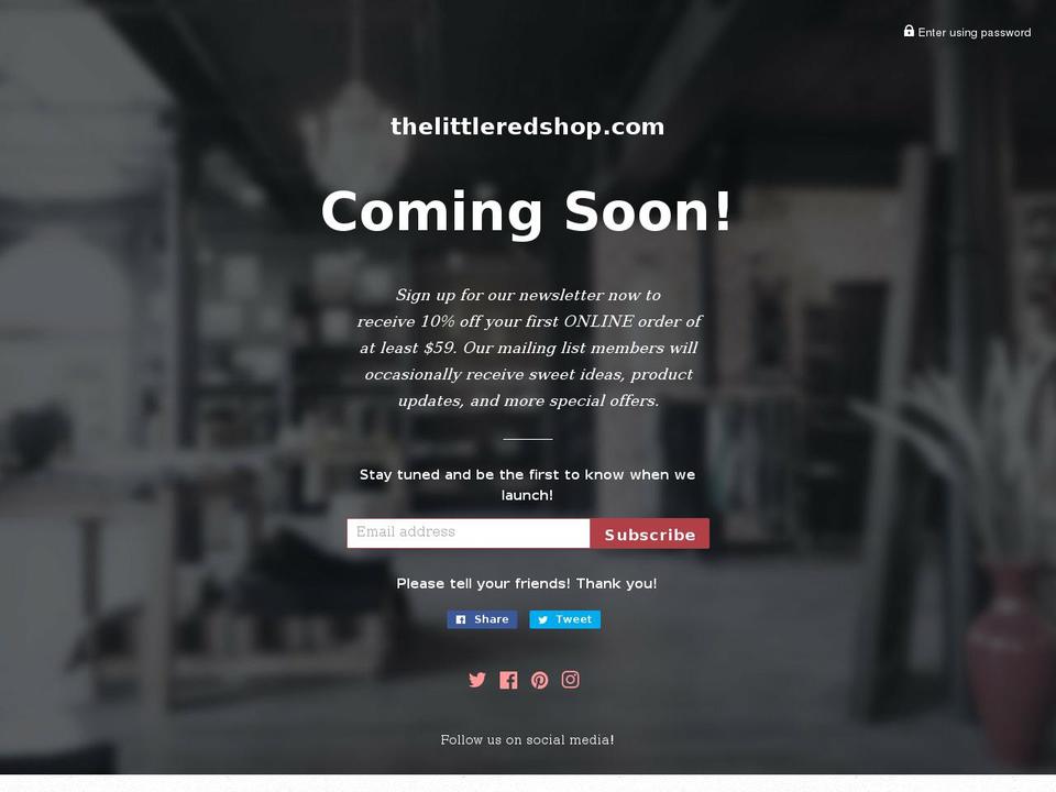 thelittleredshop.com shopify website screenshot