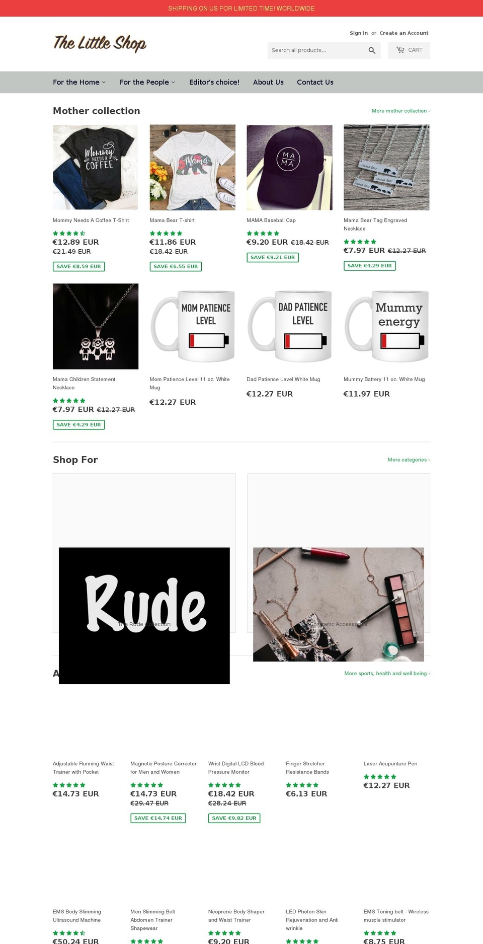 thelittleshop.com.au shopify website screenshot