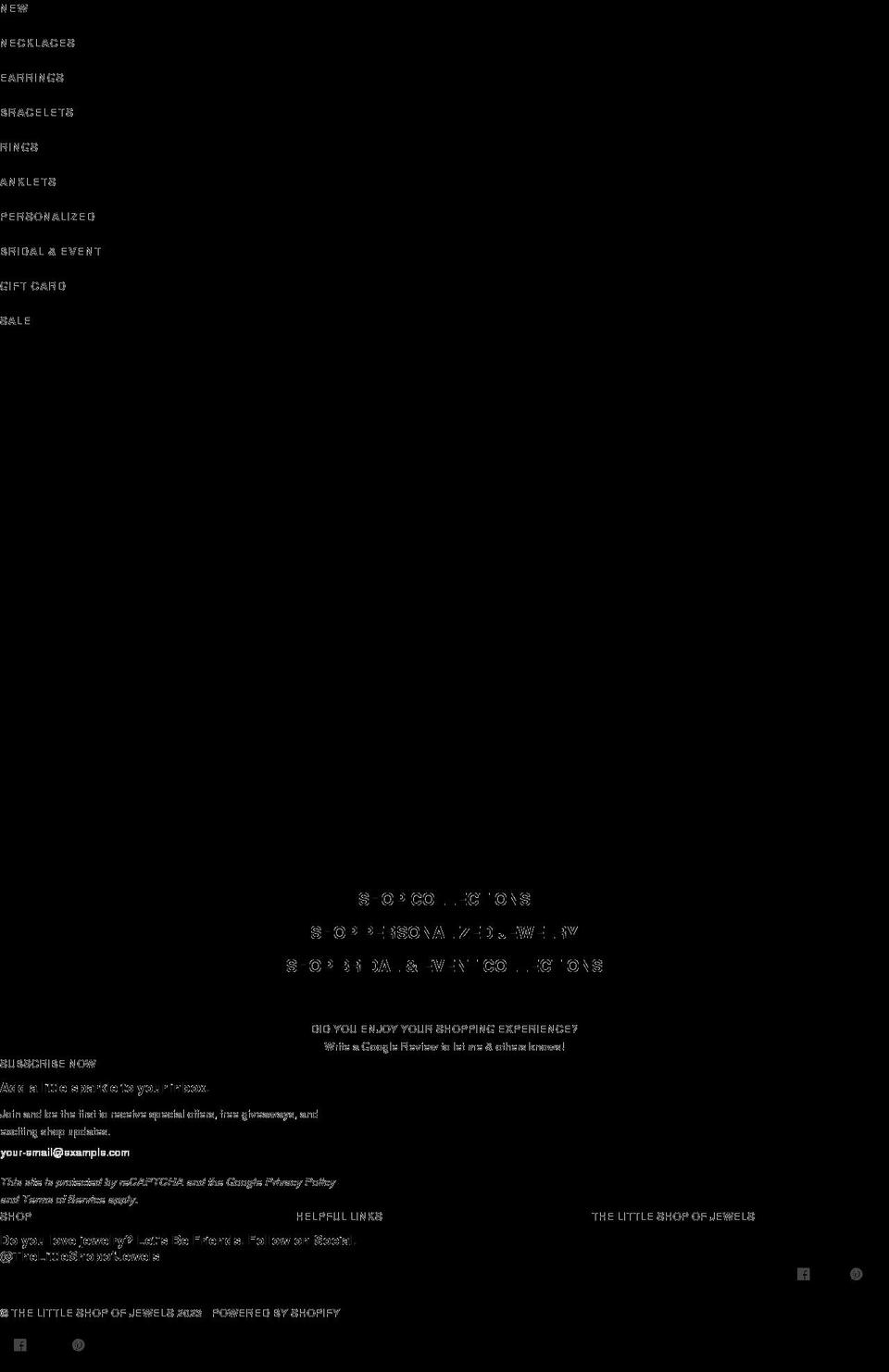 thelittleshopofjewels.com shopify website screenshot