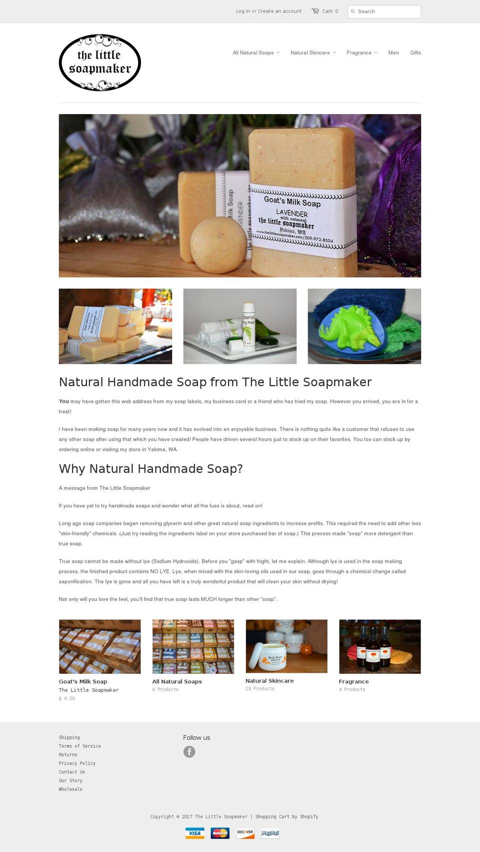 thelittlesoapmaker.com shopify website screenshot