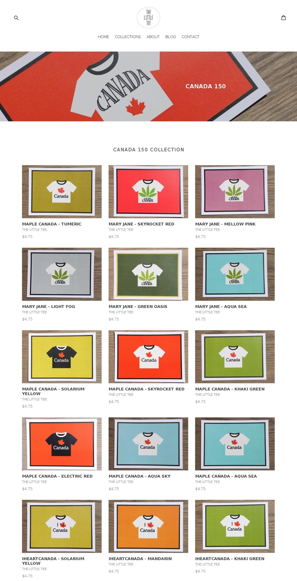 thelittletee.com — Shopify storefront screenshot