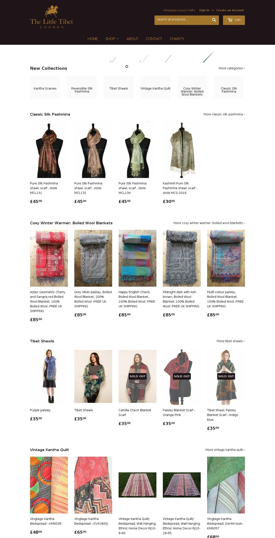 thelittletibet.com shopify website screenshot