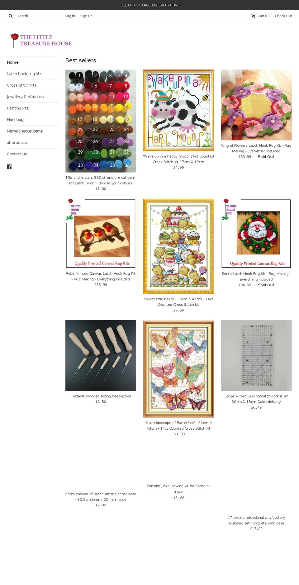 thelittletreasurehouse.com — Shopify storefront screenshot