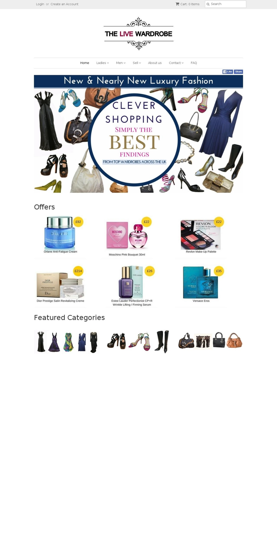 thelivewardrobe.com shopify website screenshot