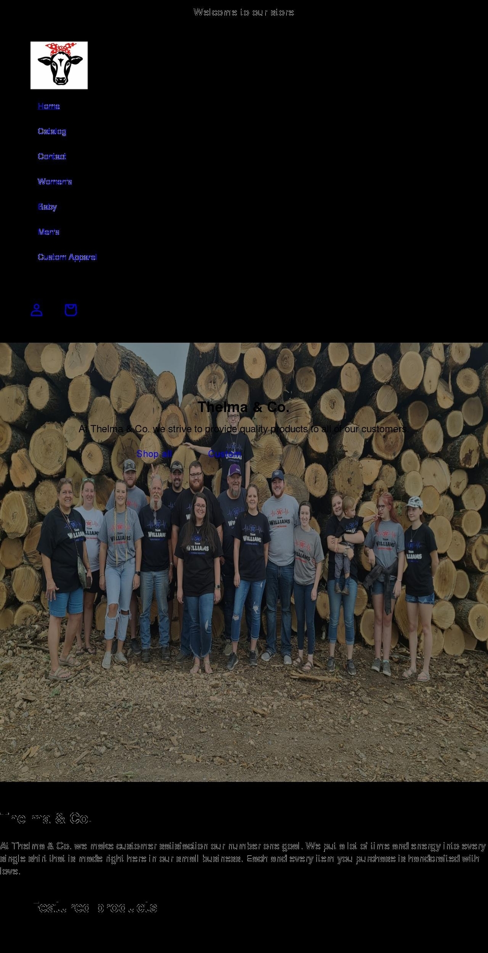 thelmaco.com shopify website screenshot