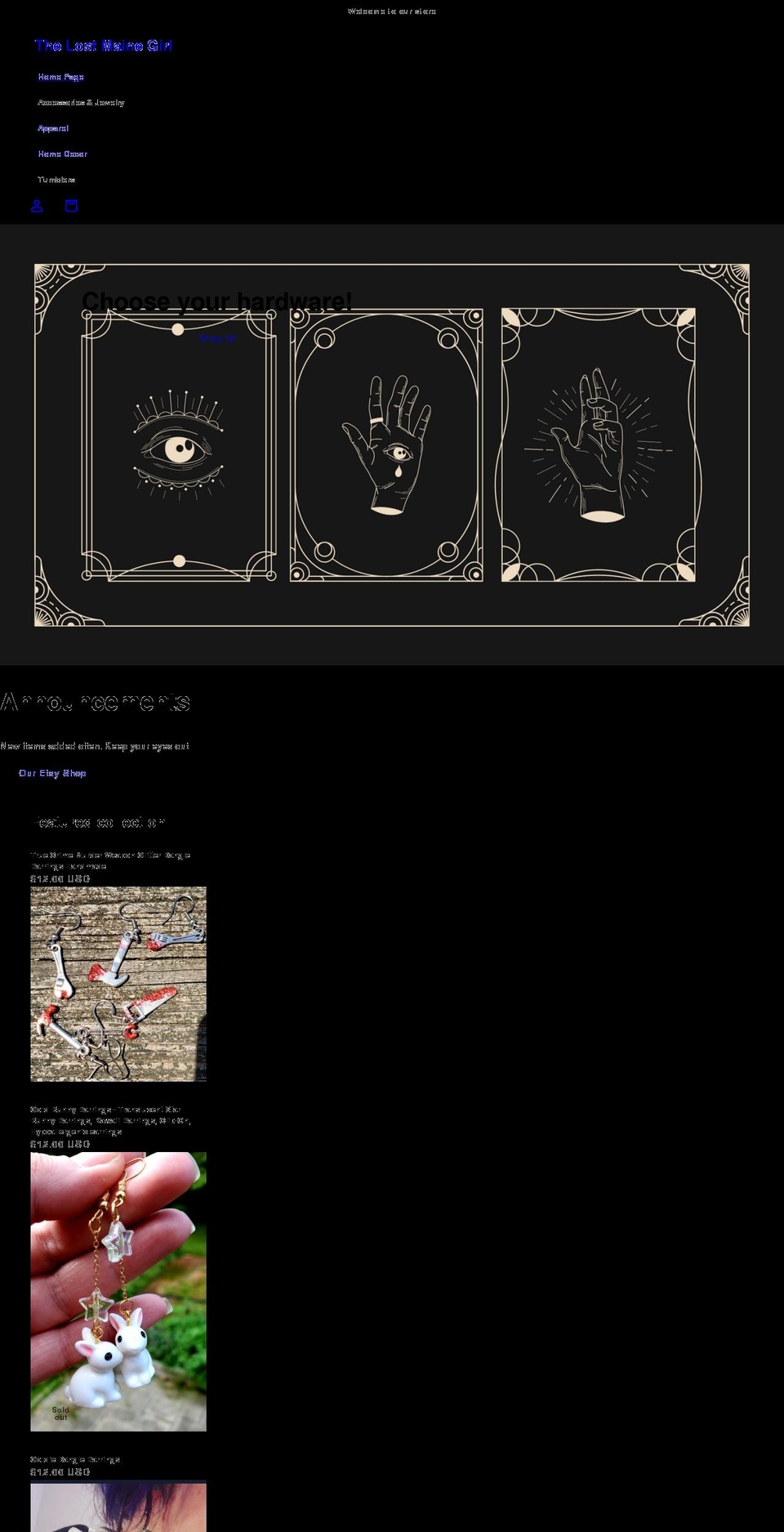 thelmgstore.com shopify website screenshot