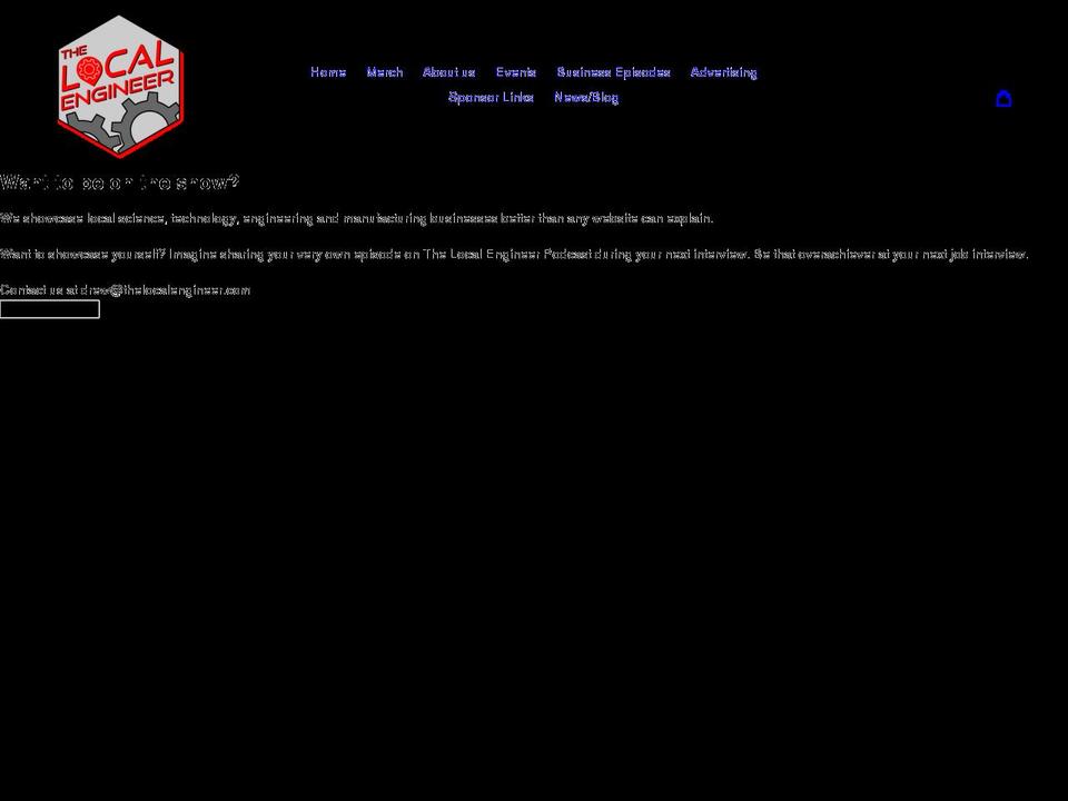 thelocalengineer.com shopify website screenshot